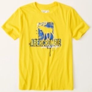 Abercrombie Boys graffiti graphic logo Shirt Size 5